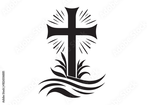 jesus cross logo silhouette vector, crucified Jesus Christ silhouette vector illustration, Jesus on Cross logo silhouette, jesus christ crucifixion of Jesus christian religious god logo silhouettes 