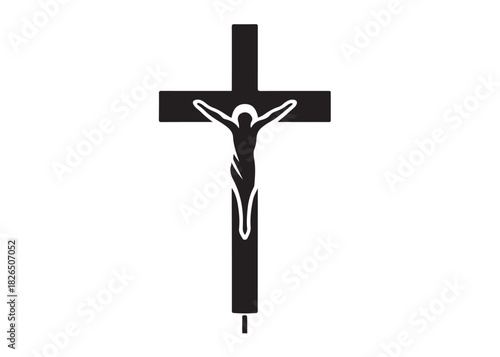 jesus cross logo silhouette vector, crucified Jesus Christ silhouette vector illustration, Jesus on Cross logo silhouette, jesus christ crucifixion of Jesus christian religious god logo silhouettes 