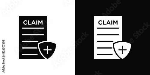 Insurance Claim icon, logo, app, template. EPS10