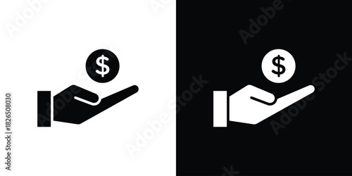 Investment icon, logo, app, template. EPS10