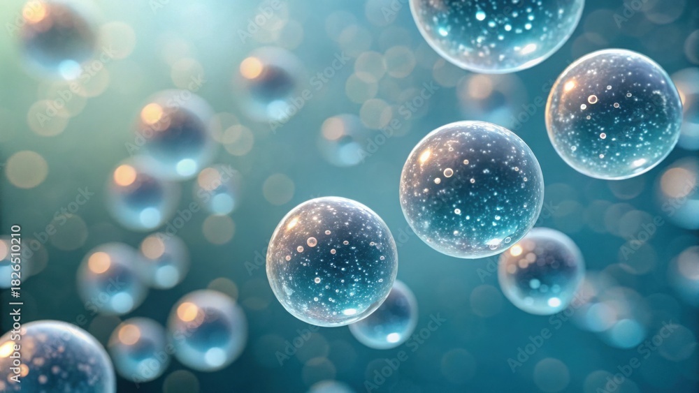 custom made wallpaper toronto digitalDetailed View of Nano Scale Particles in Suspension Bubbles