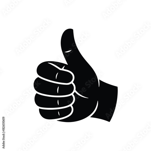 Thumbs up gesture icon representing approval and positive feedback