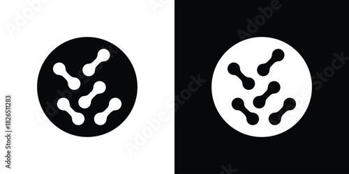 Microorganism icon, logo, app, template. EPS10