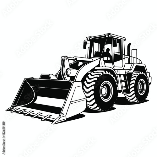Wheel loader heavy equipment construction