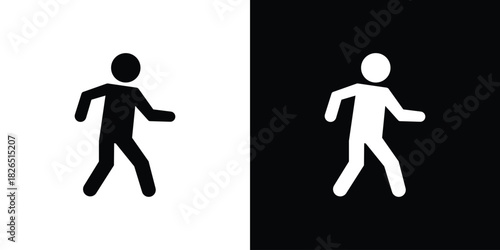 Pedestrian icon, logo, app, template. EPS10