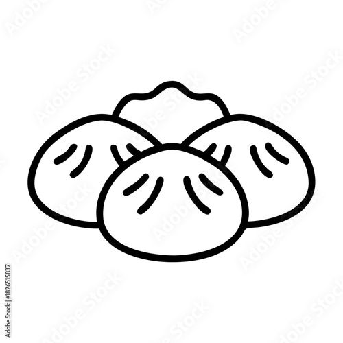 Chinese New Year chinese dumpling jiaozi icon transparent background