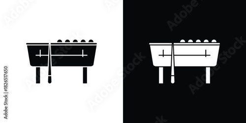 Pool table icon, logo, app, template. EPS10