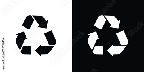 Recycling icon, logo, app, template. EPS10