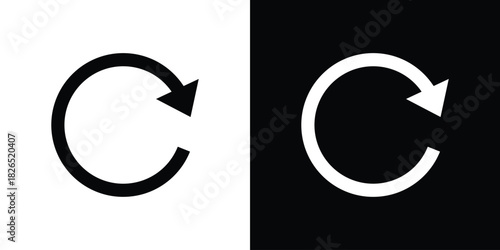Refresh icon, logo, app, template. EPS10