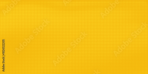 This image features a vibrant yellow abstract tech pattern background. The design consists of a network grid with varying shades of yellow and orange, creating a dynamic and energetic visual effect