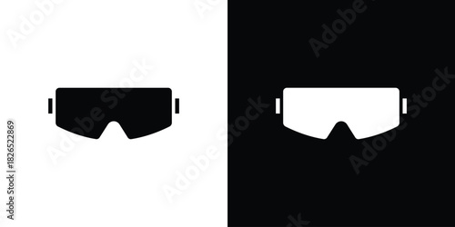 Safety goggles icon, logo, app, template. EPS10