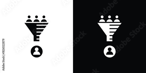 sales conversion icon, logo, app, template. EPS10