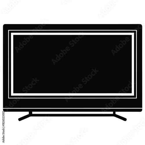 smart tv on white background
