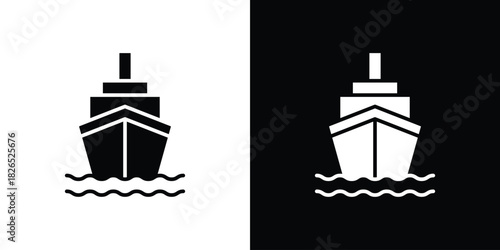 Ship icon, logo, app, template. EPS10