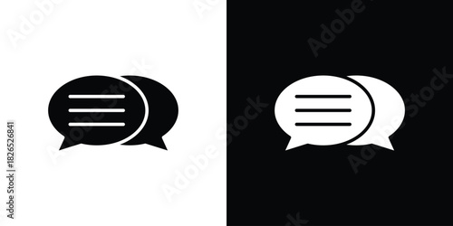 Speech bubble icon, logo, app, template. EPS10