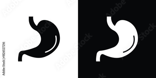 Stomach icon, logo, app, template. EPS10