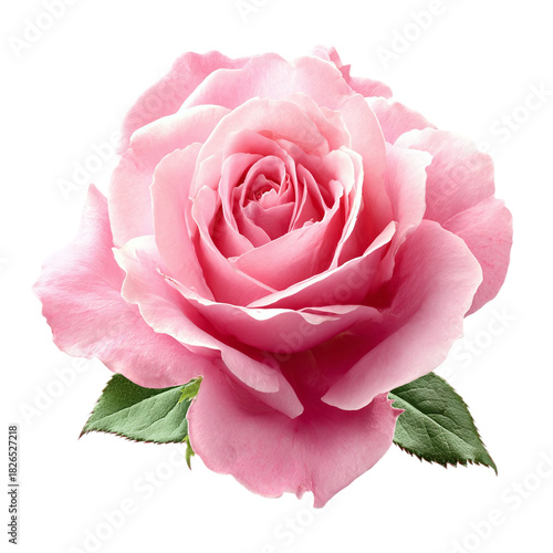 Pink Rose Flower isolated PNG with Transparent Background