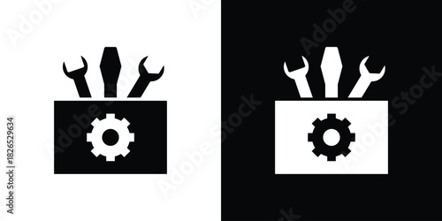 Toolbox icon, logo, app, template. EPS10