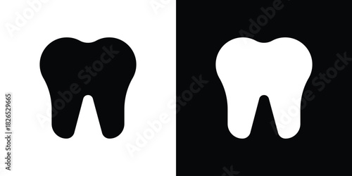 Tooth icon, logo, app, template. EPS10