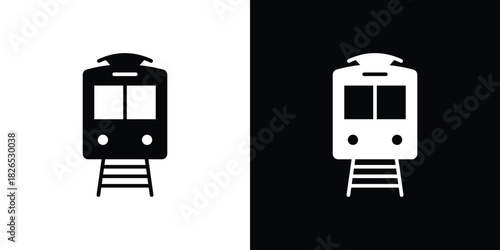 Train icon, logo, app, template. EPS10