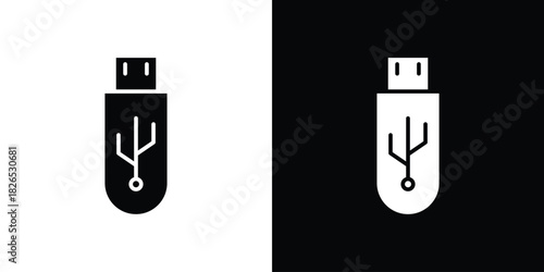 usb drive icon, logo, app, template. EPS10