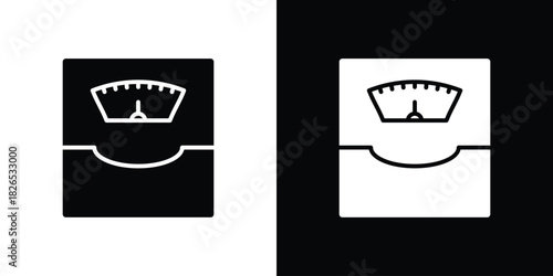 Weight scale icon, logo, app, template. EPS10