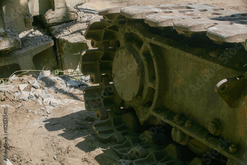 Wallpaper Mural Heavy equipment track on a construction site Torontodigital.ca