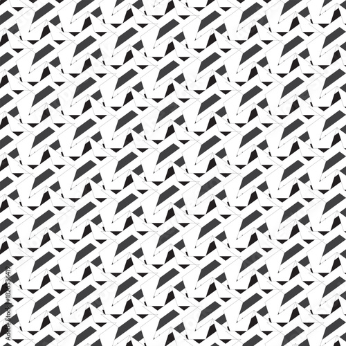 Geometric Abstract: A sophisticated design composed of intersecting diagonal lines and geometric forms, a modern interpretation of a complex and captivating abstract pattern.