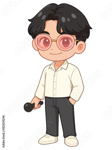 Cool Anime Boys Group – Six Trendy Male Characters Art