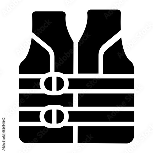 Life vest Solid icon