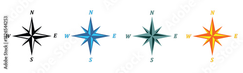 compass icon set
