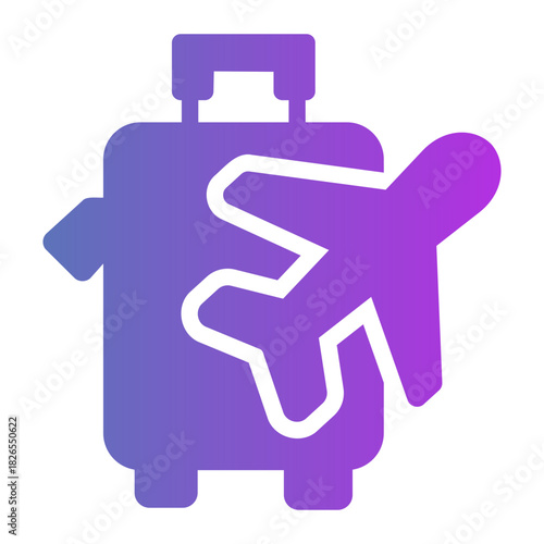 suitcase Line Gradient Icon