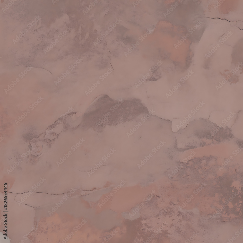 Fototapeta premium Closeup of a textured, dusty rose colored wall with subtle cracks and imperfections