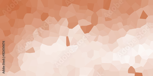 Gradient of warm orange and white tones forming a mosaic of irregular polygonal shapes with a crystalline or cellular texture