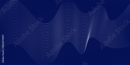 Blue background abstract with line waves and gradient variation. Suitable for user interface stroke websites  digital old