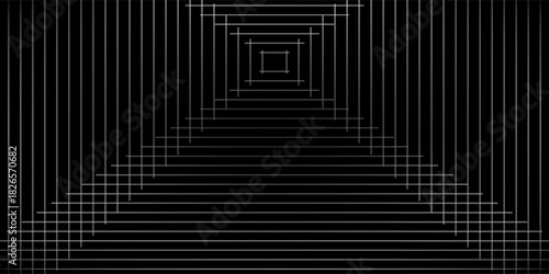 Black abstract line background design. Premium stripe texture for banner business backdrop. Dark horizontal vector contepporary modern nice