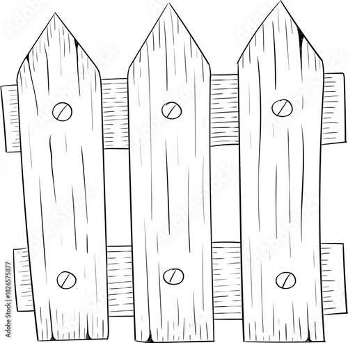 Black and white ink style vector illstration of gardening tools and supplies. Spring mood engraving for packaging, cards and decorative purposes