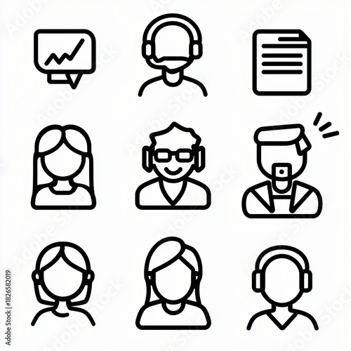 Customer support team engaging with clients office environment digital communication collaborative space professional interaction