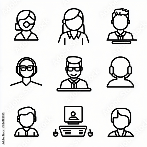 Virtual collaboration tools online environment infographic digital workspace remote work concept