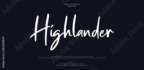 Abstract Fashion font alphabet. Minimal modern urban fonts for logo, brand etc. Typography typeface uppercase lowercase and number. vector illustration