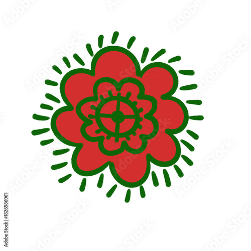 abstract flower vector illustration