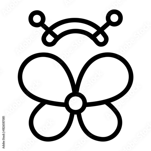 butterfly icostume Line Icon