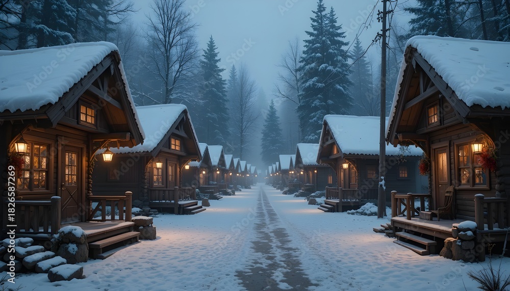 Fototapeta premium house in the winter