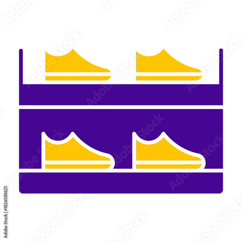 Shoe rack with small shoes