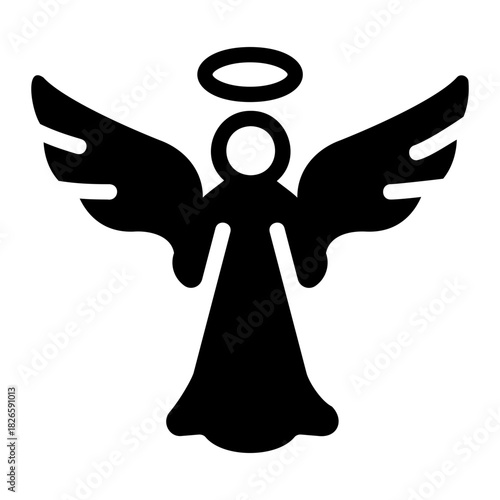 Angel costume Solid icon