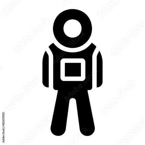 Astronaut costume Solid icon