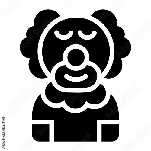 Clown costume Solid icon