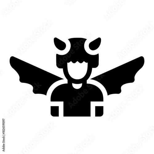 Devil costume Solid icon