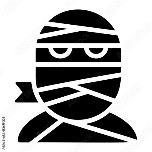 Mummy costume Solid icon