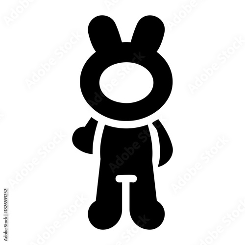 Rabbit costume Solid icon